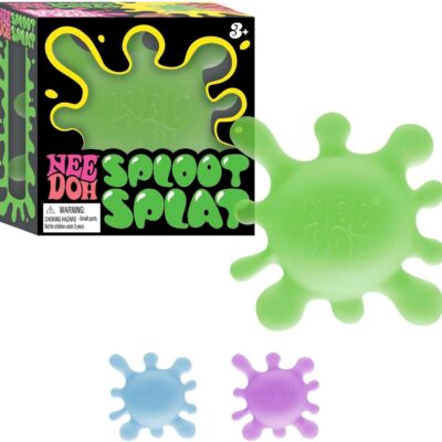 Schylling NeeDoh SplootSplat -The Splat That Sploots – Sensory Toy to Squish. Squeeze. and Pull – Ages 3 and Up – Color May Vary; One Per Pack