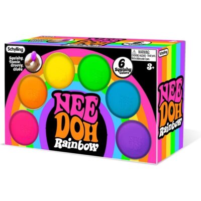 NeeDoh Rainboh Teenie – Mini Globs – 6 Pack