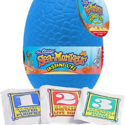 Sea-Monkeys? Egg Instant Life – World-s Only Instant Pets? – Assorted Colors – Ages 6+ (Pack of 1)