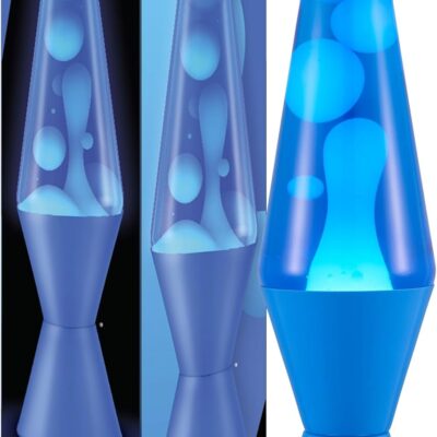 Lava The Original Lamp – New 14.5 Cerulean Blue ?C Classic Liquid Motion Lamp – White Wax and Blue Liquid – Item #2362 (Amazon Exclusive)