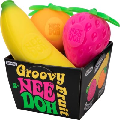 Schylling Nee Doh Groovy Fruit – Novelty Toy (GFND)