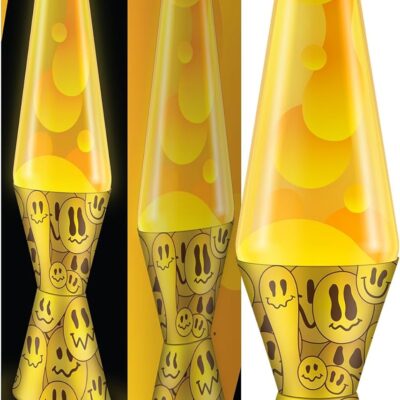 The Original Lava? Lamp – 14.5 Grinning Globs – Classic Liquid Motion Lamp – Yellow Lava and Orange Liquid – Item #2094 (Amazon Exclusive)
