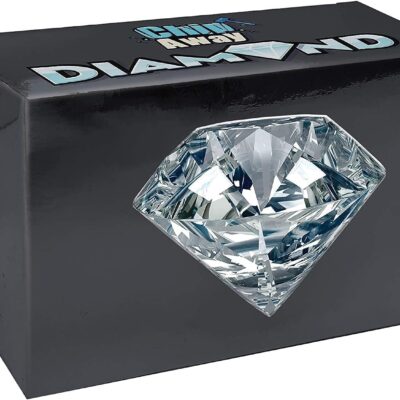 Schylling Chip Away Diamond – Gemstone Dig Kit with Collectible Specimens Inside – 1 in 24 Contains a Real Diamond – Includes Miniature Hammer. Chisel. and Brush – Ages 5 and Up – One Box