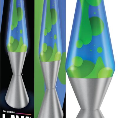 Lava The Original Lamp – 16.3 Emerald Tide ?C Classic Liquid Motion Lamp – Yellow Wax and Blue Liquid – Item #5139 (Amazon Exclusive)