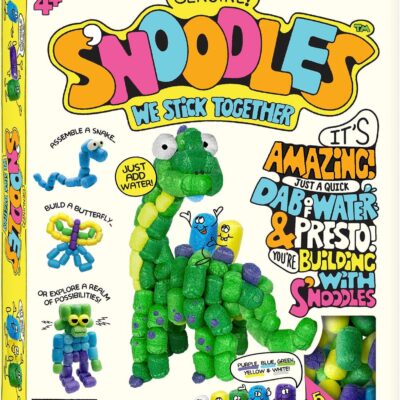 Schylling S-Noodles – Creative Building Craft Kit – Just Add Water – Ages 4 and Up – One Kit