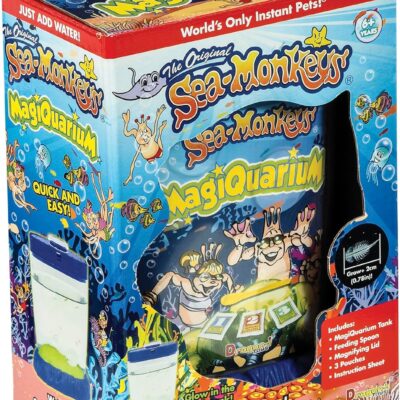Sea-Monkeys Magiquarium – World-s Easiest. No-Mess Pet – Grow Your Own Pet in a Light-Up Aquarium – Ages 6 and Up – One Kit